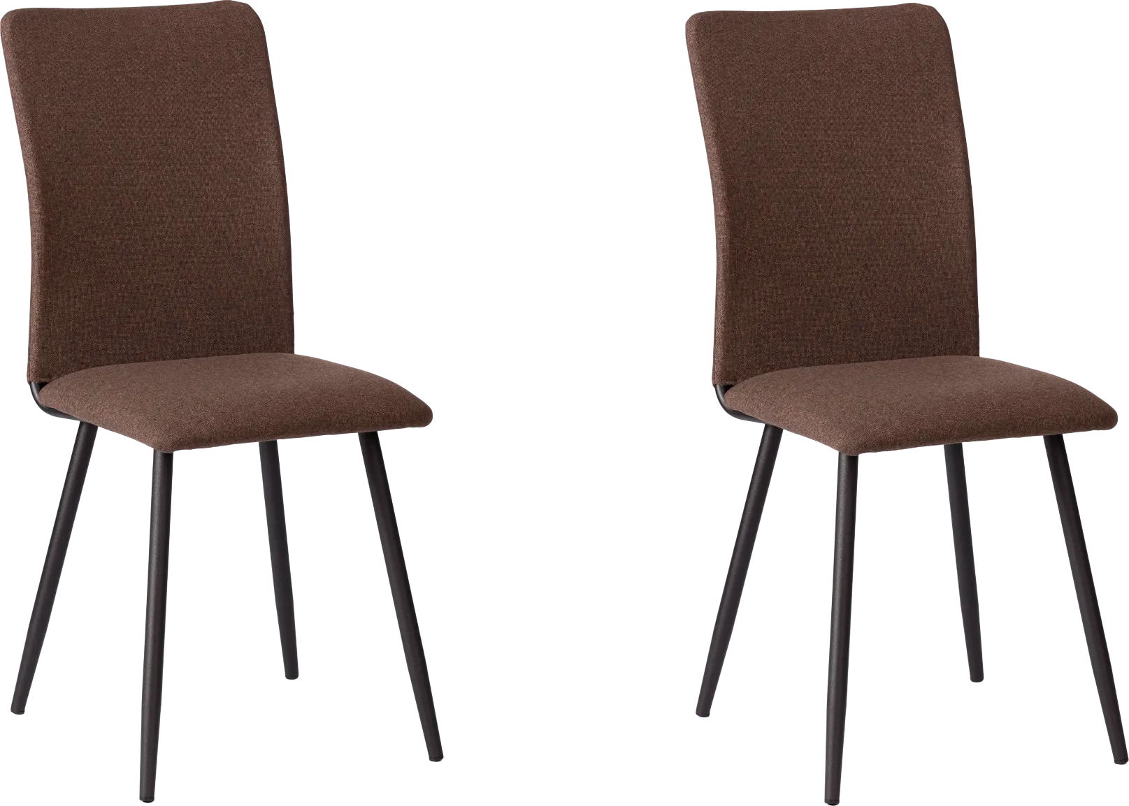 Набор стульев Tetchair La Rousse (рогожка, коричневый/черный, 2 шт)