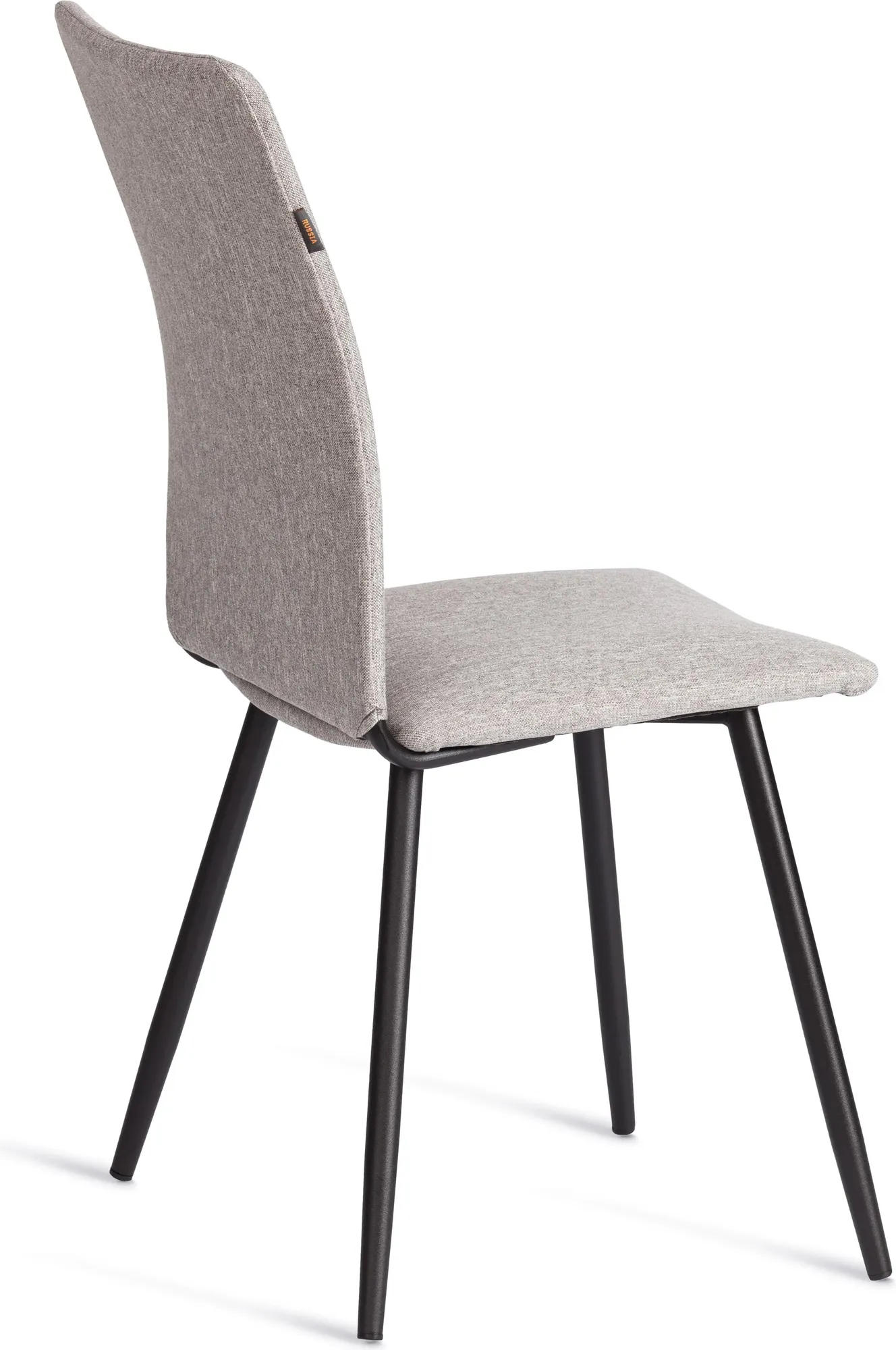 Набор стульев Tetchair La Rousse (рогожка, серый/черный, 2 шт) — фото 3