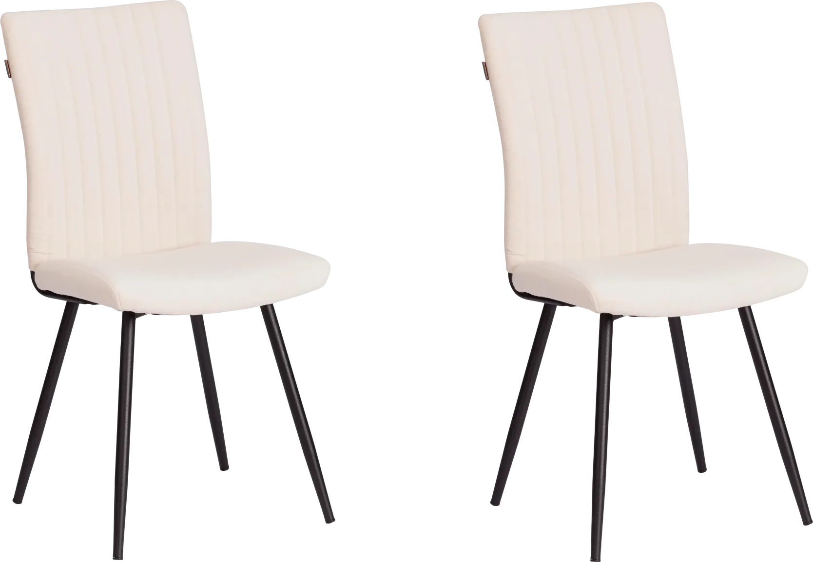 Набор стульев Tetchair Monte Carlo Trend (велюр, молочный/черный, 2 шт)