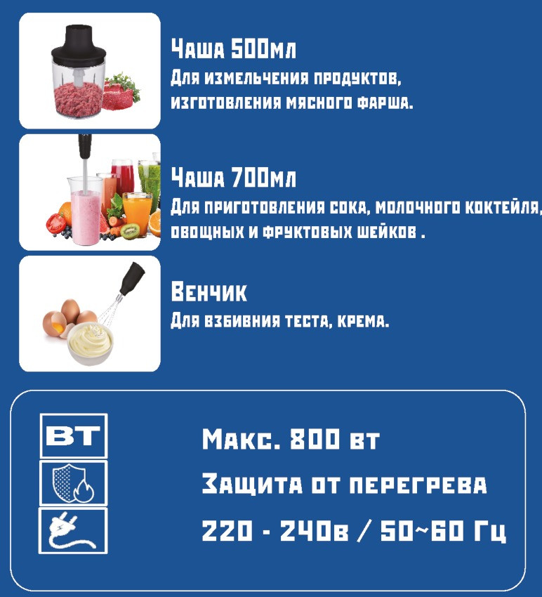 Блендер для смузи Renova BS-80K4B1 — фото 4