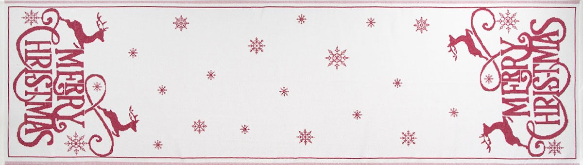 Полотенце Речицкий текстиль Merry Christmas 50x180 / 5с22.312ж1 (бордовый)