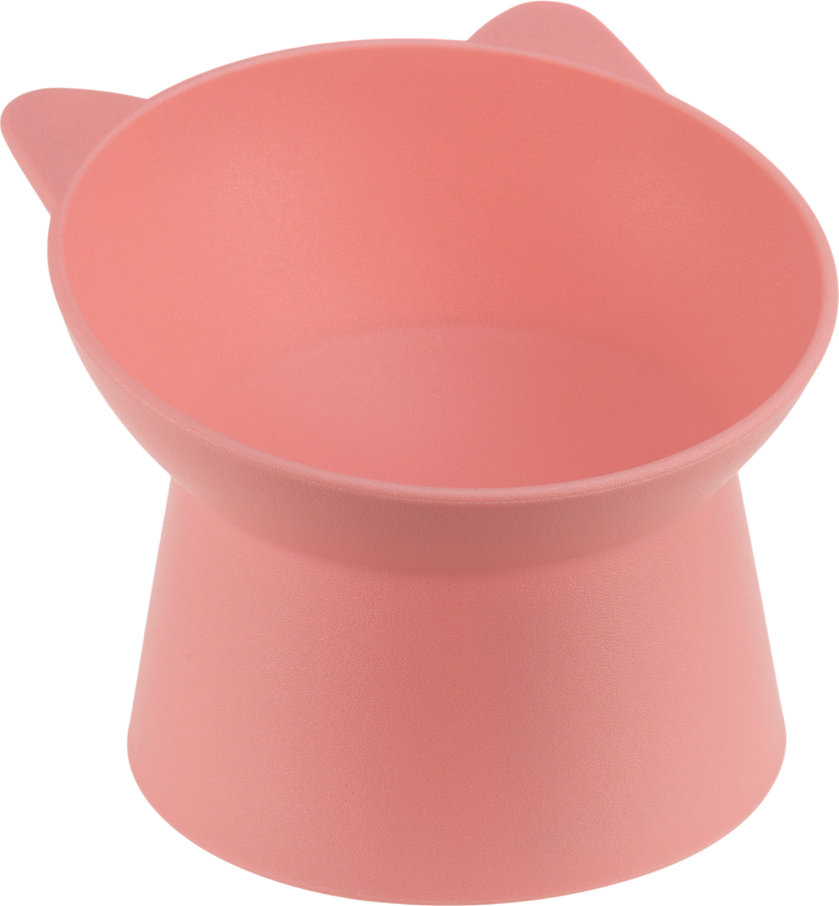 Миска для животных Idea Кот М1806 (коралловый)