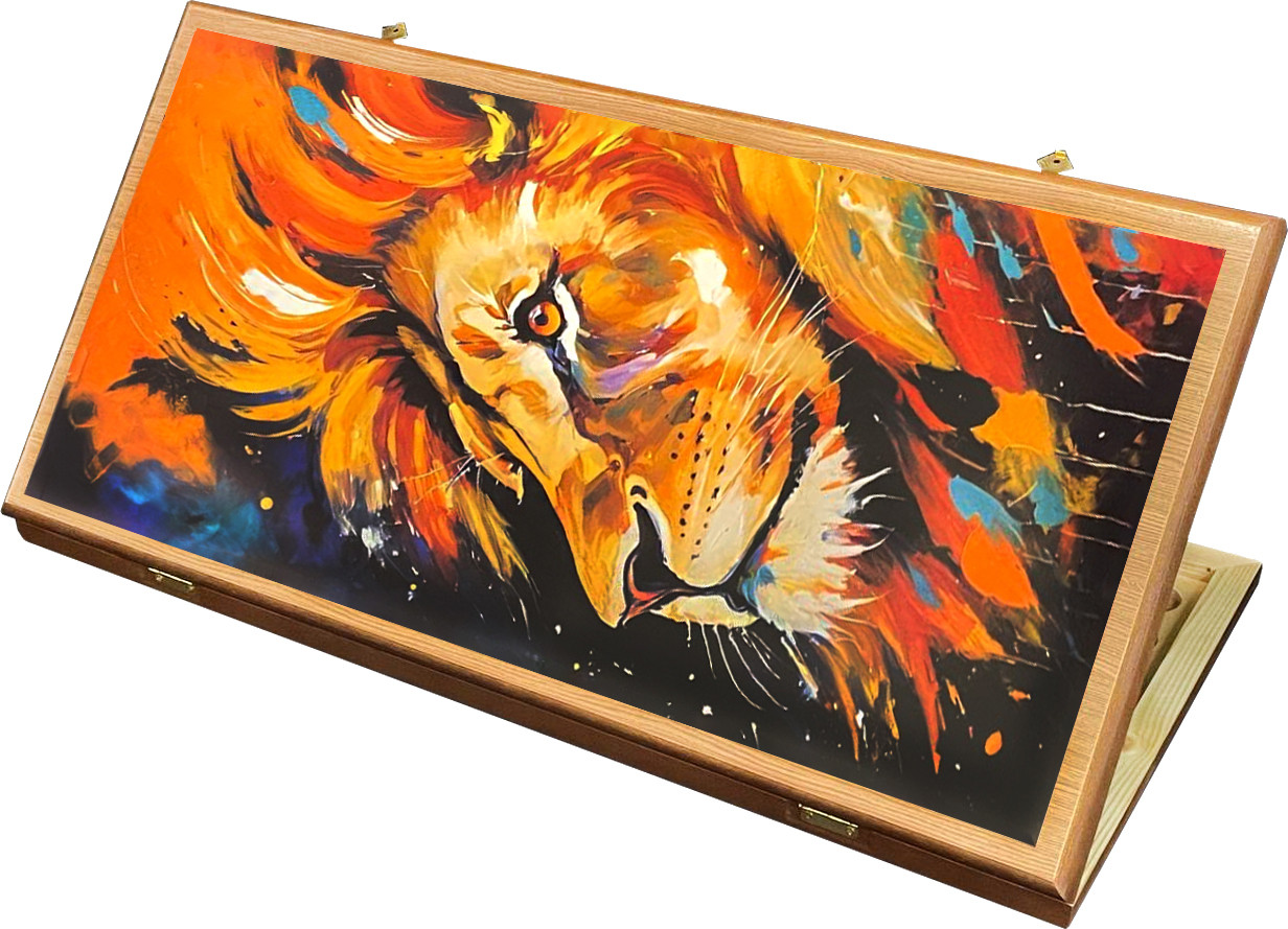 Набор настольных игр Partida Сирия. Король Лев большие. Нарды, шашки / rasking60
