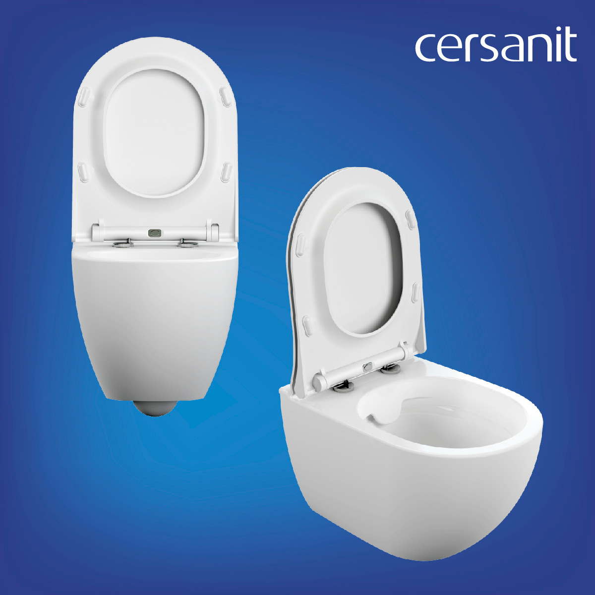 Унитаз подвесной с инсталляцией Cersanit Brasko Smart DPL EO Slim + Aqua 50 Prime М LP / 69315 — фото 4