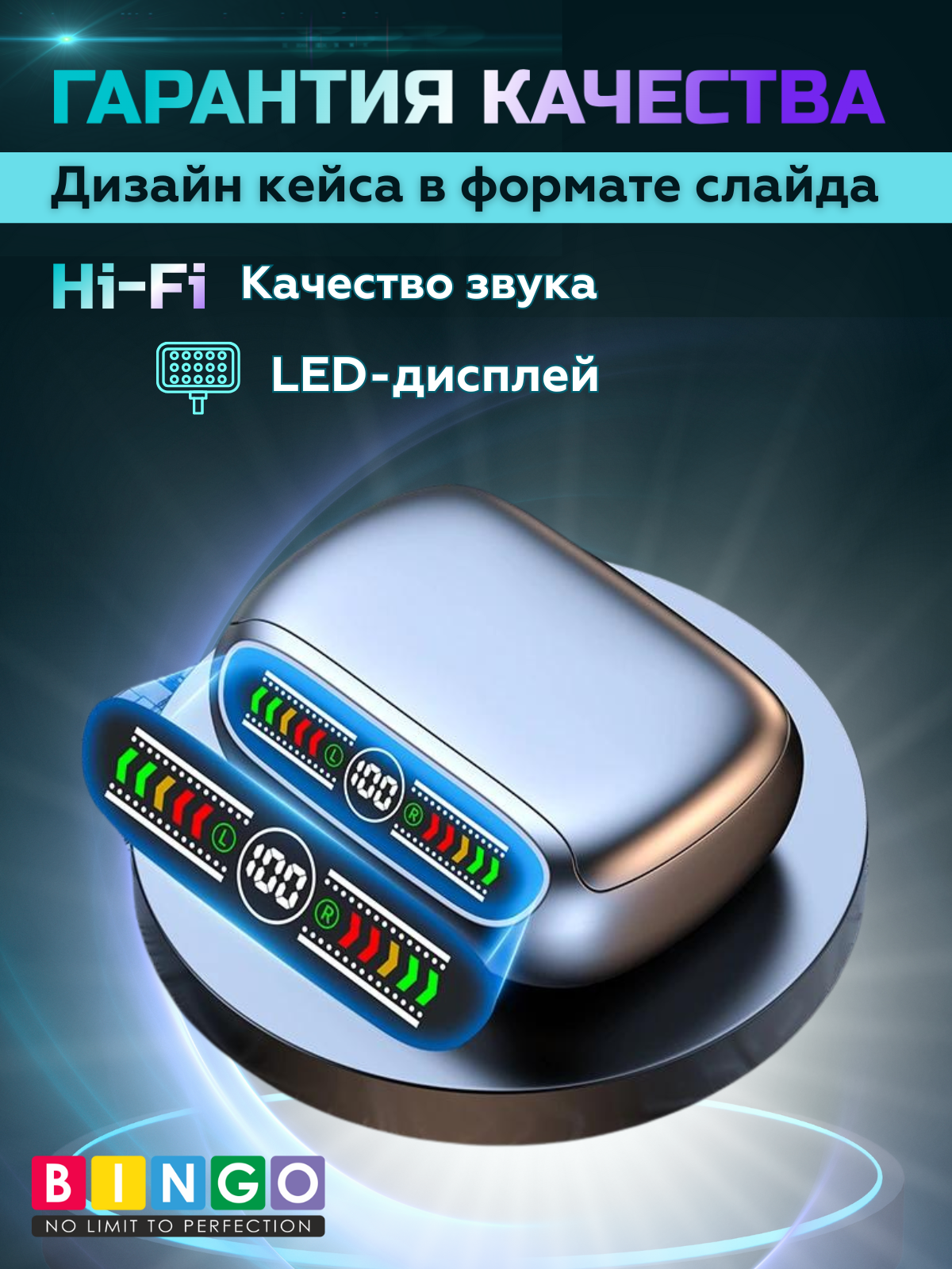 Беспроводные наушники Bingo BQ50 (черный) — фото 2