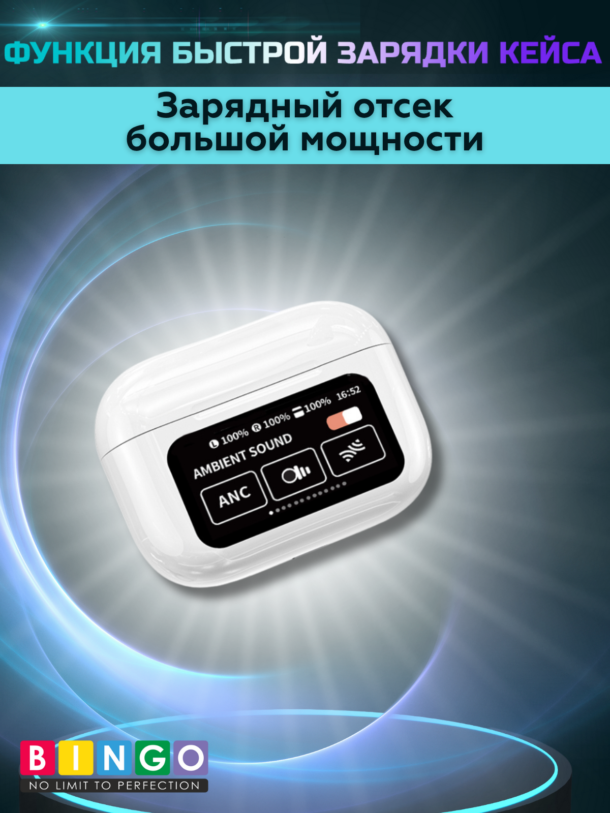 Беспроводные наушники Bingo VT-i30 (белый) — фото 4