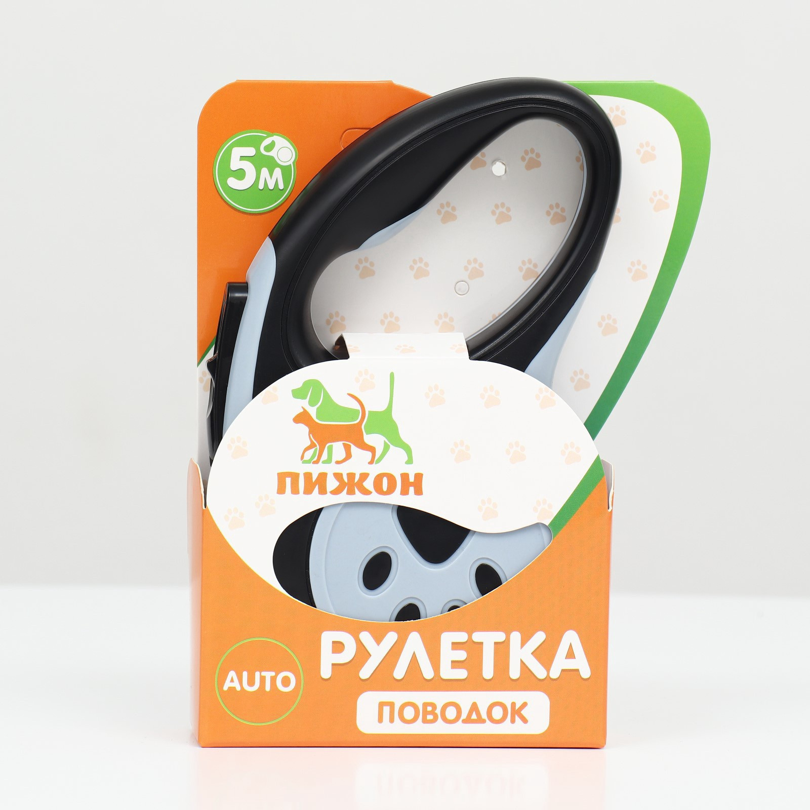Поводок-рулетка Sima-Land В путь! / 9610306 (серый/черный) — фото 5