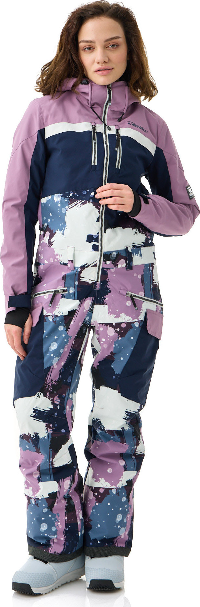 Комбинезон лыжный Rehall Livia-R Camo Abstract Lavender / 60497_5022 (XL) — фото 3