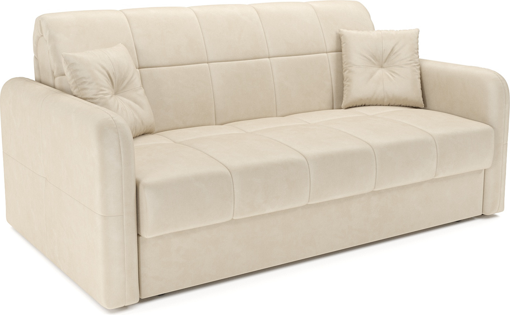 Диван Mebel-Ars Аккордеон Свег ППУ 180x200 (бархат бежевый Star Velvet 6 Light Beige)
