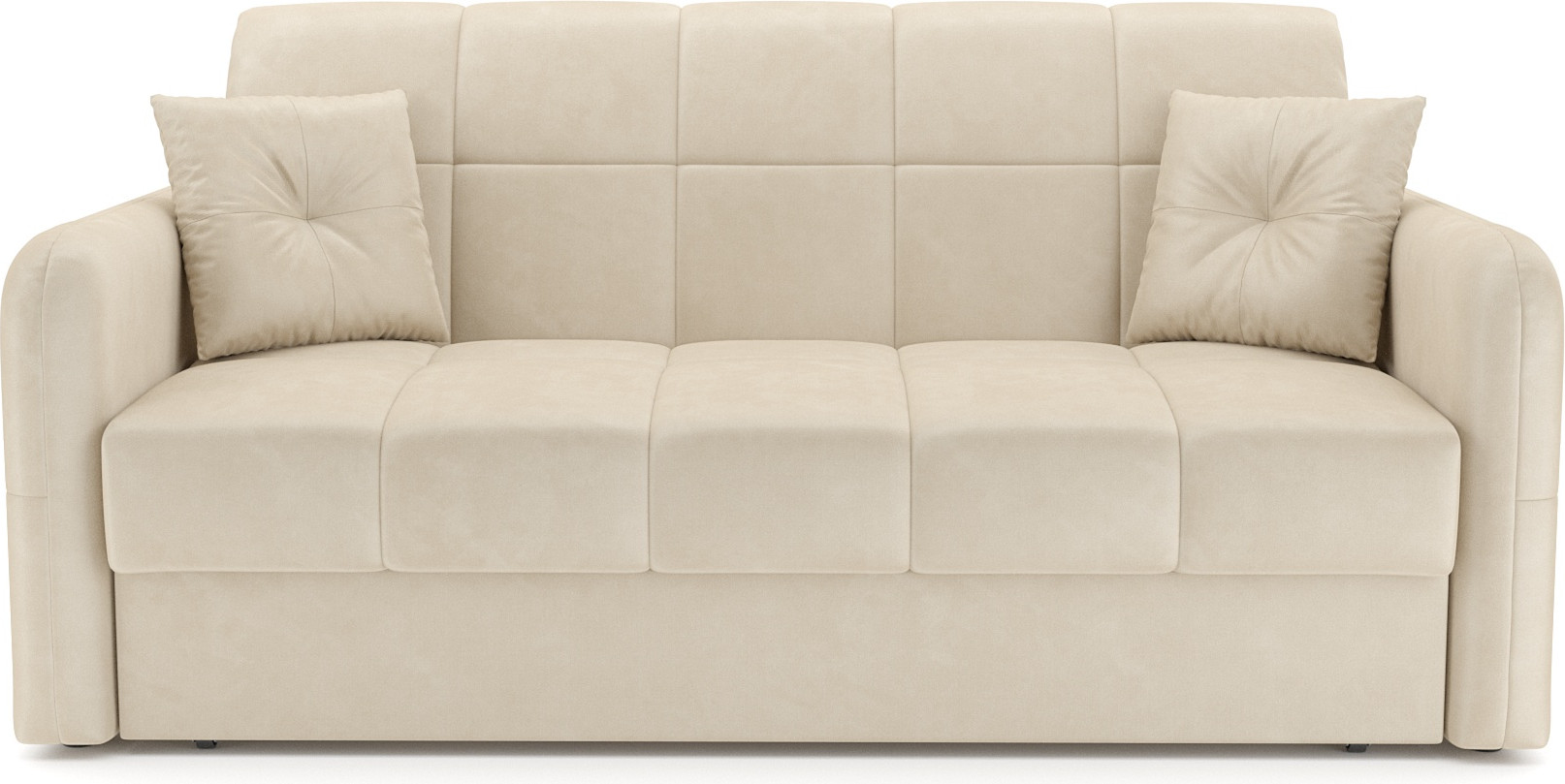 Диван Mebel-Ars Аккордеон Свег ППУ 180x200 (бархат бежевый Star Velvet 6 Light Beige) — фото 3