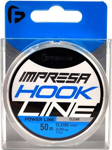 Леска монофильная F-Fishing Impresa Hook Line Clear 50м 0.195мм 3.20кг / FIMC5-0195 — фото 2