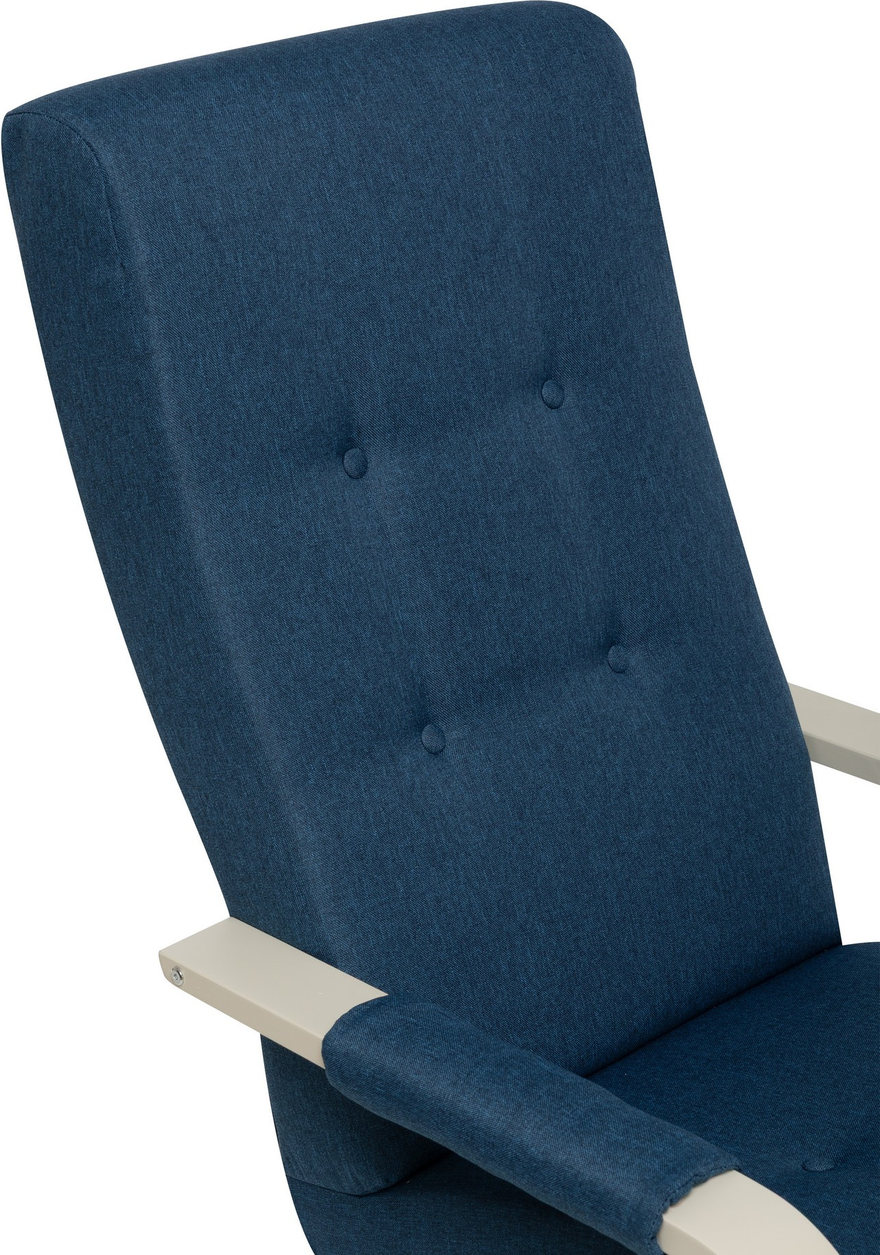 Кресло мягкое Импэкс Leset Рей (слоновая кость/Savana Plus Denim синий) — фото 3
