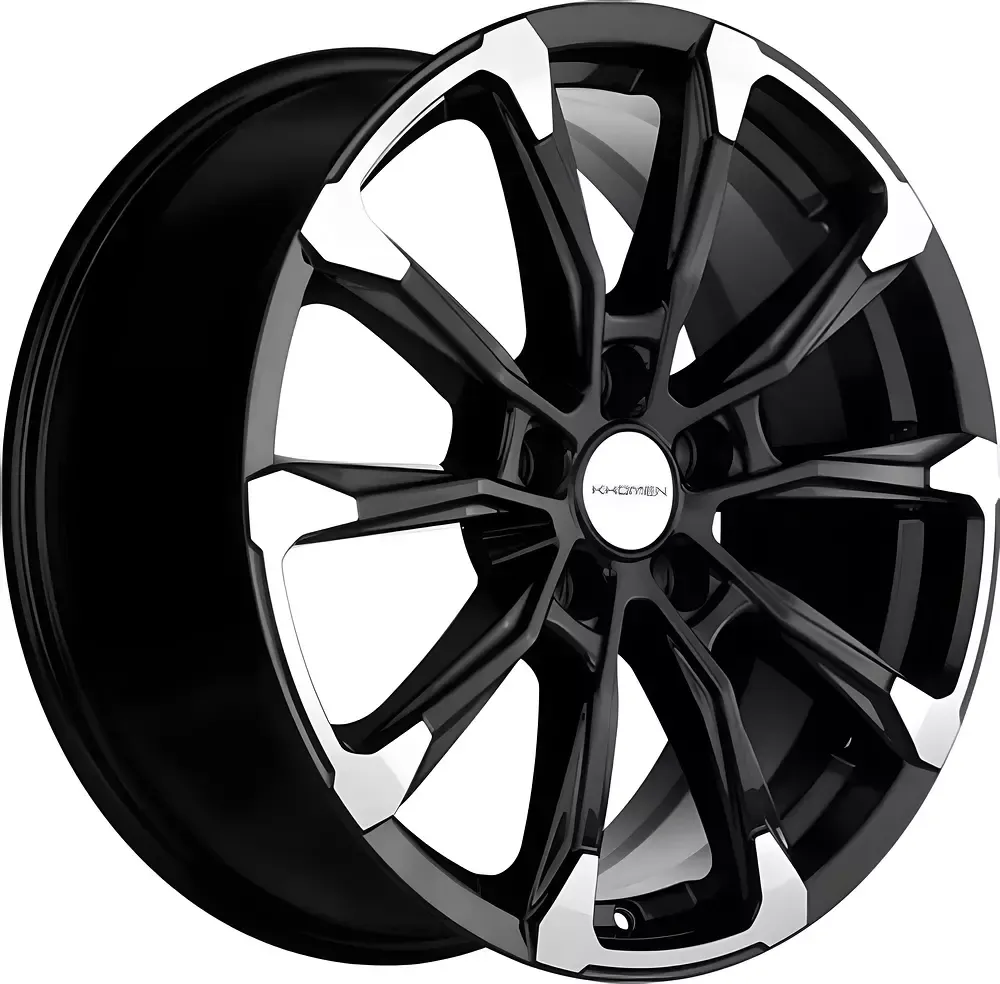 Литой диск Khomen KHW1808 K5/Santa Fe 18x7.5" 5x114.3мм DIA 67.1мм ET 50мм (Black FP)