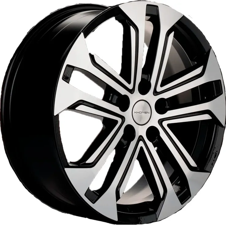 Литой диск Khomen KHW1803 Kodiaq/Tiguan 18x7" 5x112мм DIA 57.1мм ET 43мм (Black FP)
