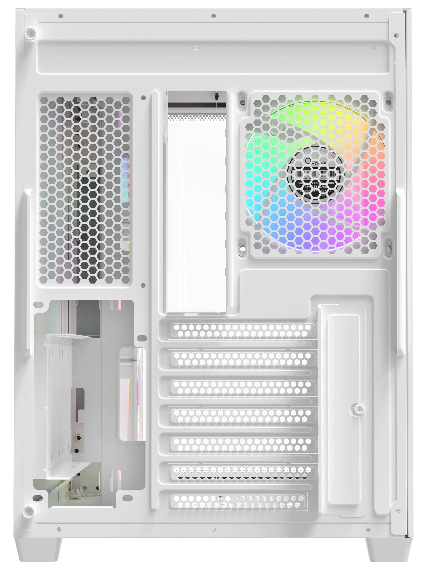 Корпус для компьютера Ocypus Iota C70 WH Curve ARGB Digital / Iota-C70-WHD400CD-GL (без БП) — фото 3