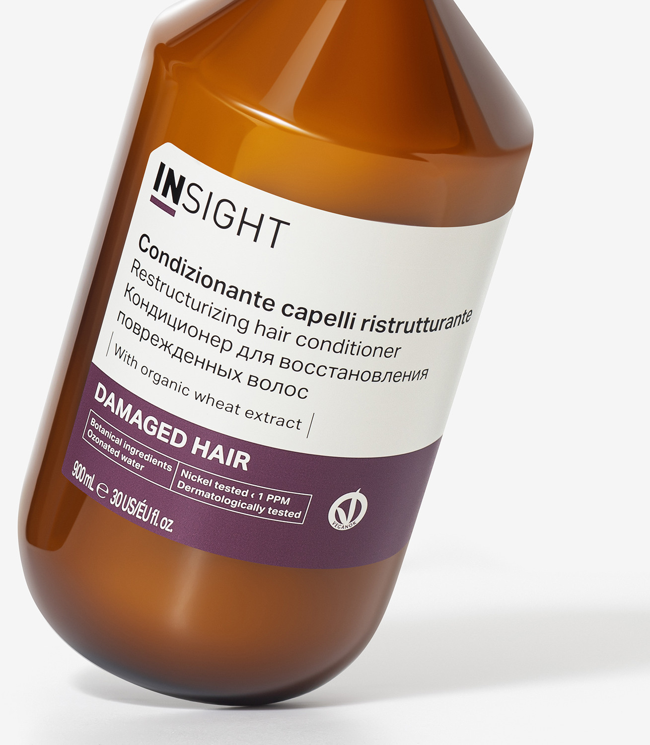 Кондиционер для волос Insight Damaged Hair Restructurizing Conditioner (900мл, стекло) — фото 4