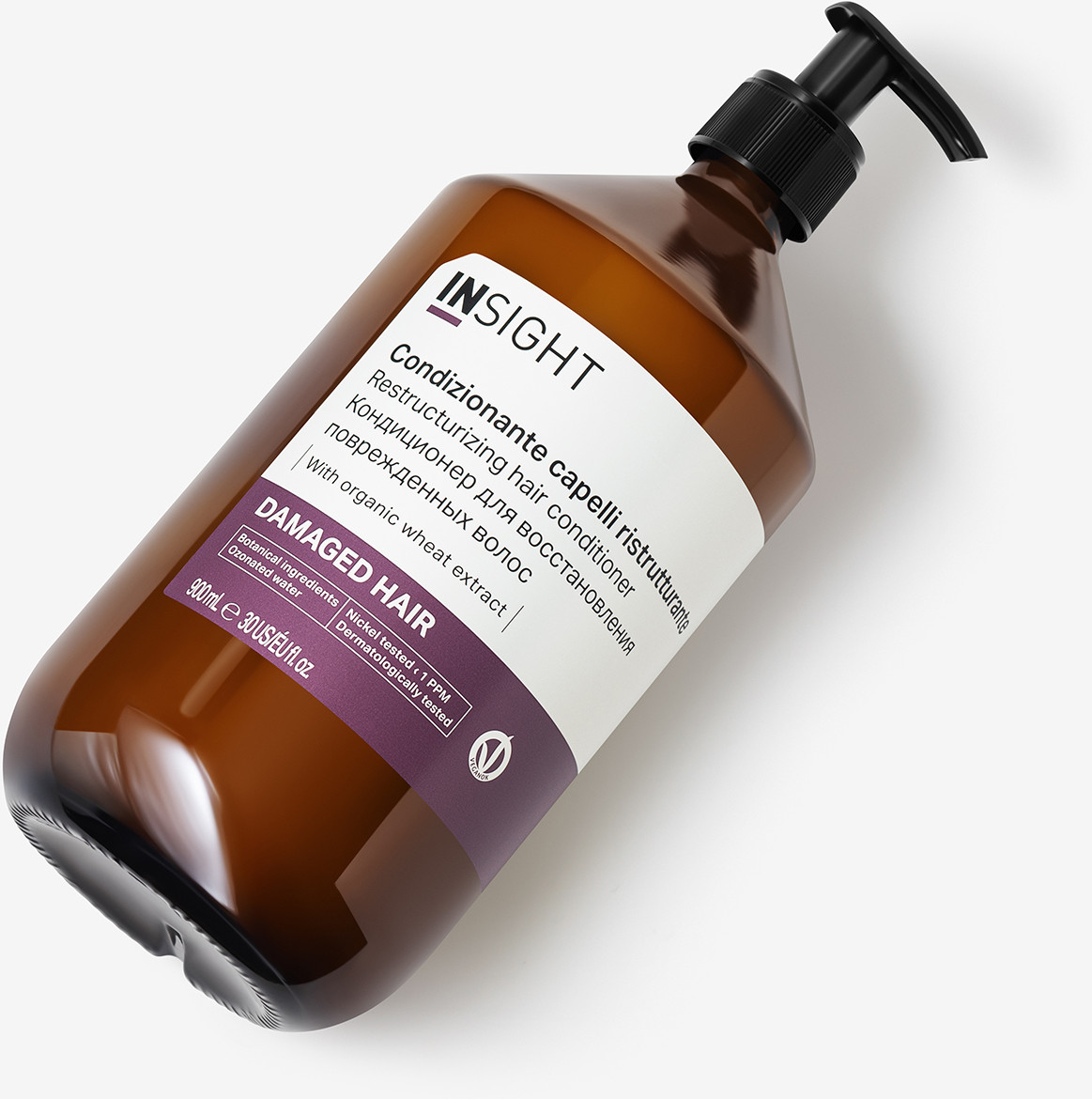 Кондиционер для волос Insight Damaged Hair Restructurizing Conditioner (900мл, стекло) — фото 2