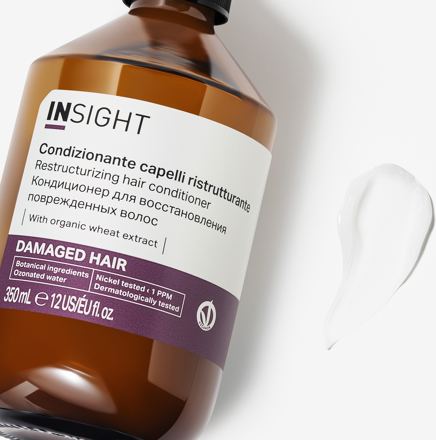 Кондиционер для волос Insight Damaged Hair Restructurizing Conditioner (350мл, стекло) — фото 4