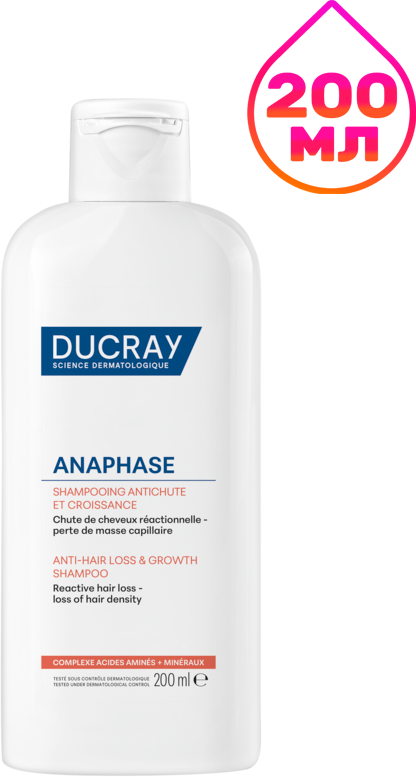 Шампунь для волос Ducray Anaphase замедляющий выпадение (200мл)