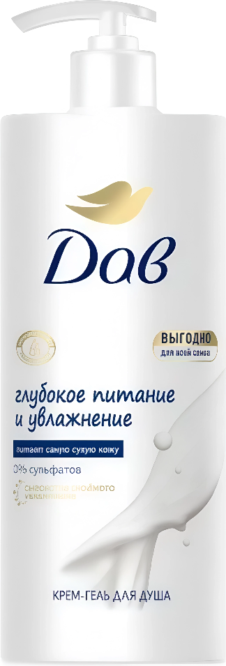 Гель для душа ДАВ Глубокое питание и увлажнение для всей семьи (1л)
