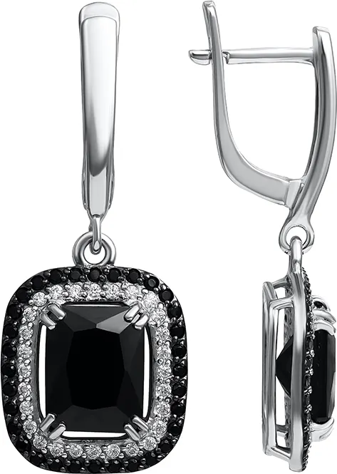 Серьги из белого золота Кристалл CN67000226773 (с фианитами)
