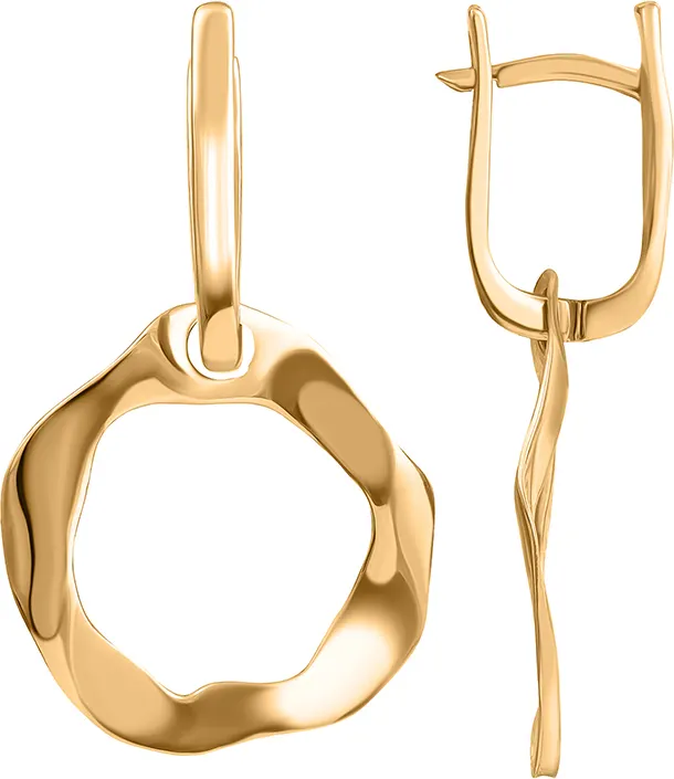 Серьги из красного золота Кристалл CP33400226773
