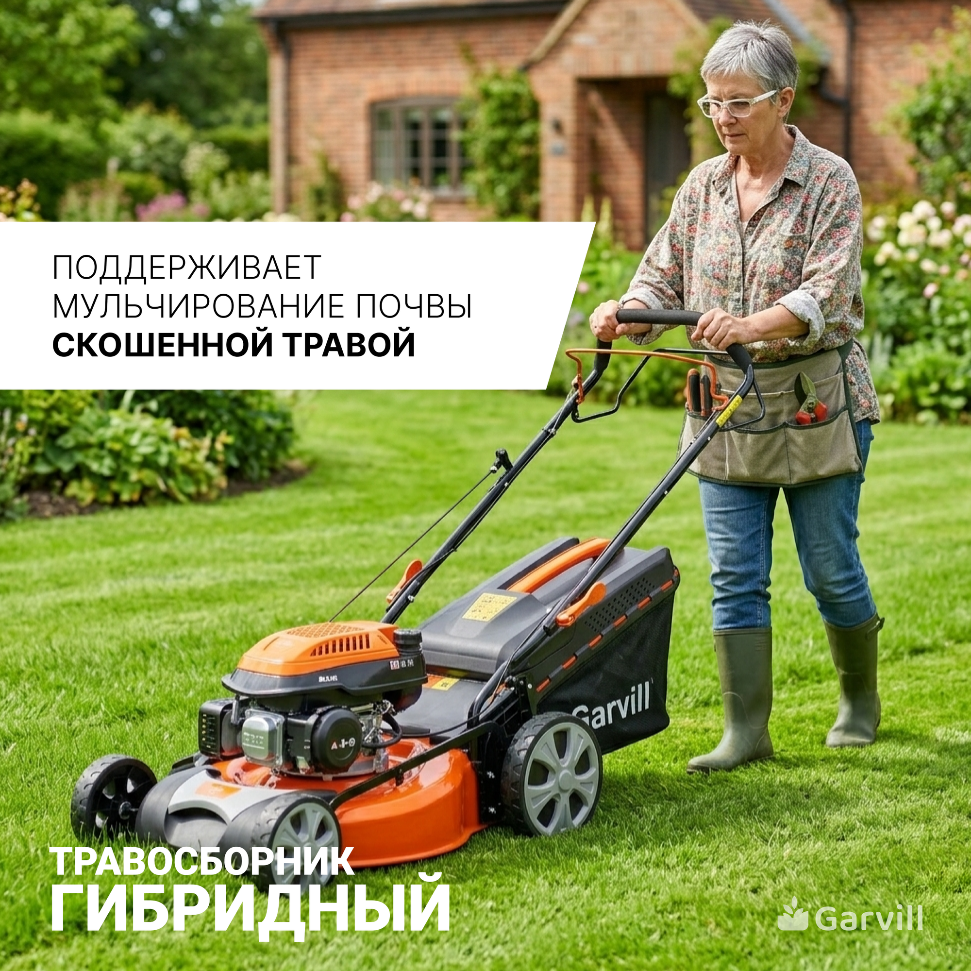 Газонокосилка бензиновая Garvill LM-53S42 — фото 4