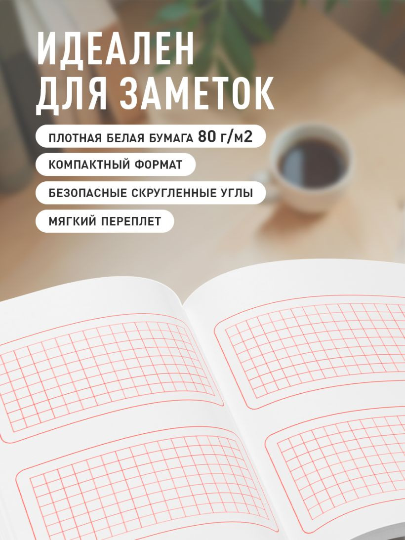 Записная книжка Эксмо Твой день, твои записи! С корейской практичностью 9785042321351 (48л, клетка) — фото 3