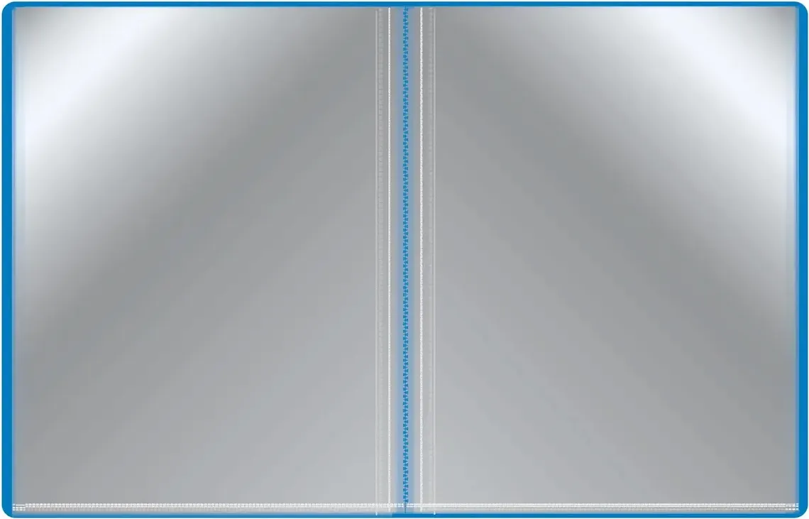 Папка для бумаг Бюрократ BPVN100BLUE (синий) — фото 3
