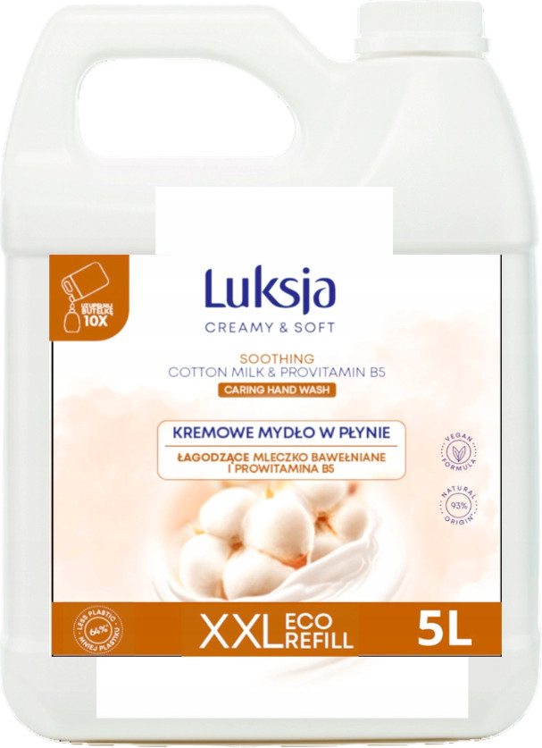 Мыло жидкое Luksja Хлопковое молочко и провитамин B5 (5л)