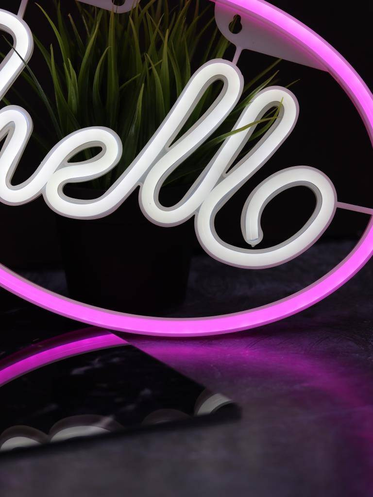 Ночник ILikeGift Hello inscription / 151-2022092 — фото 4