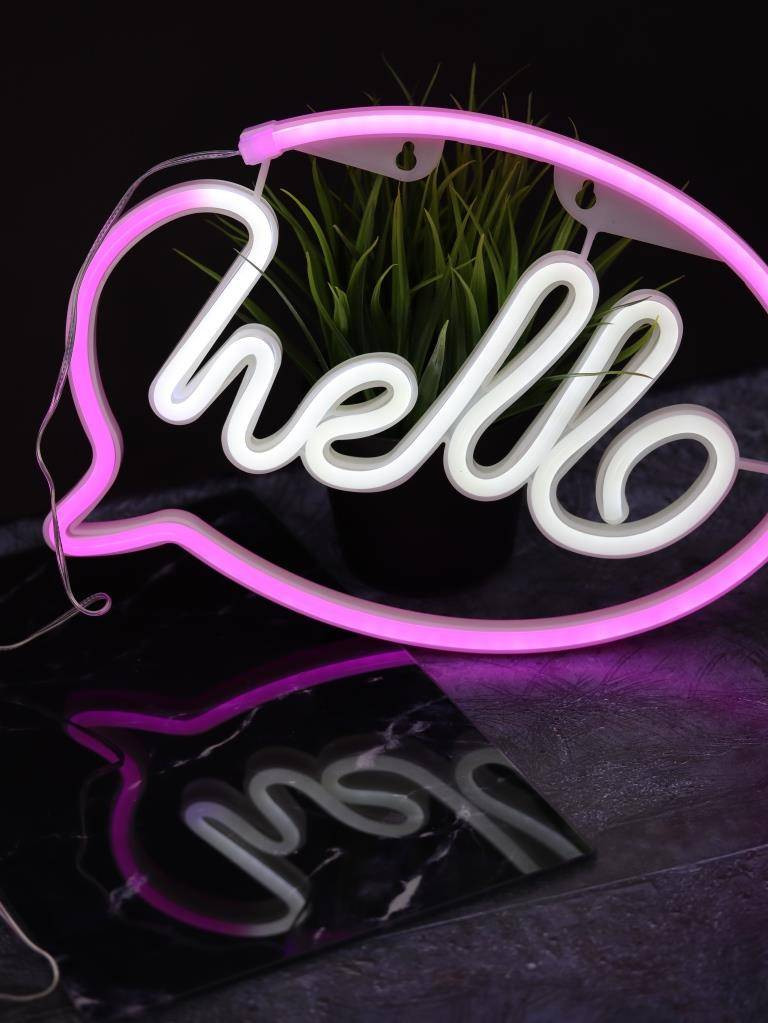 Ночник ILikeGift Hello inscription / 151-2022092 — фото 3
