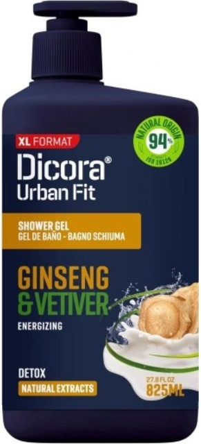 Гель для душа Dicora Vetiver & Ginseng Energy (825мл)
