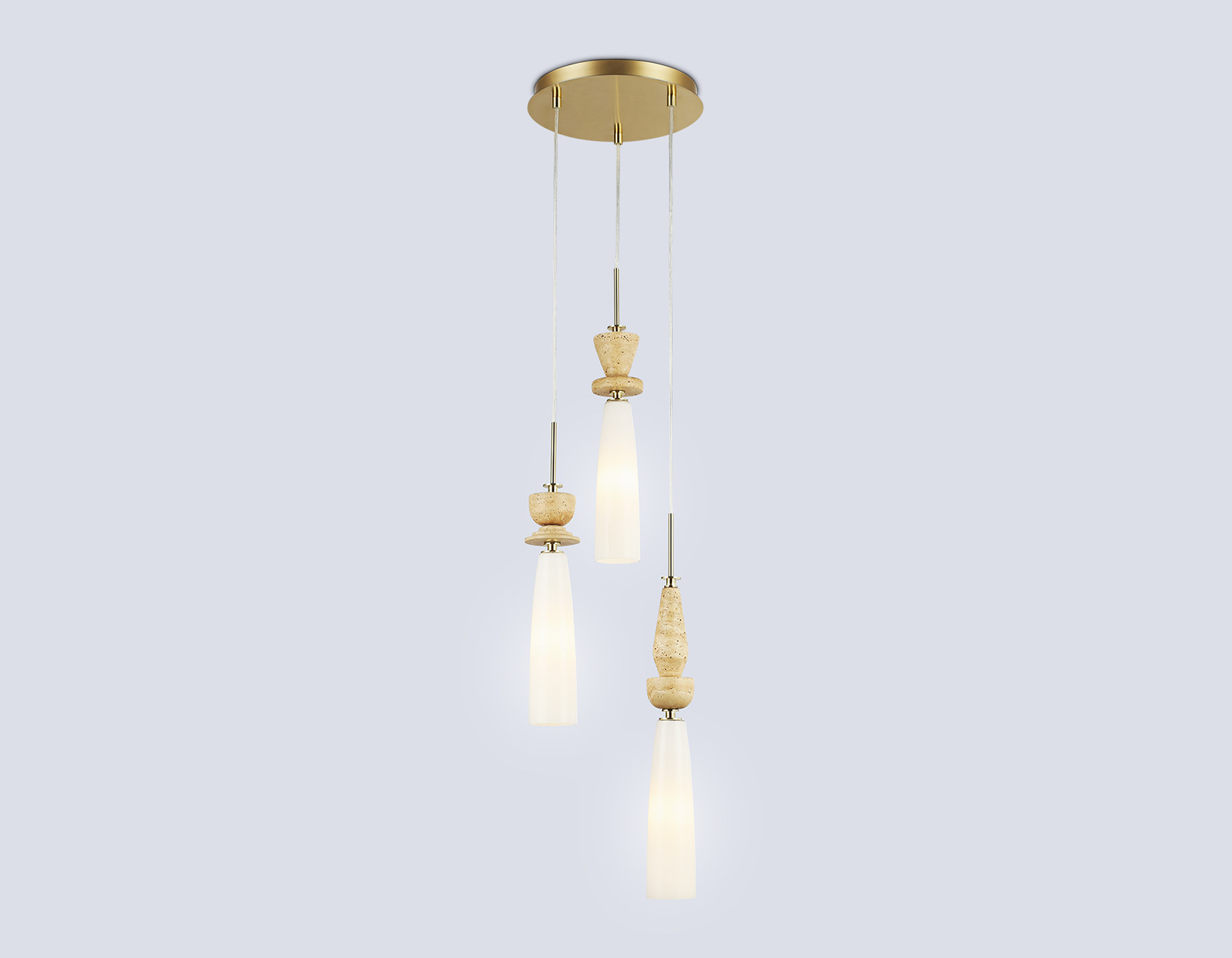 Люстра Ambrella LH75367/3 GD/WH (золото/белый)