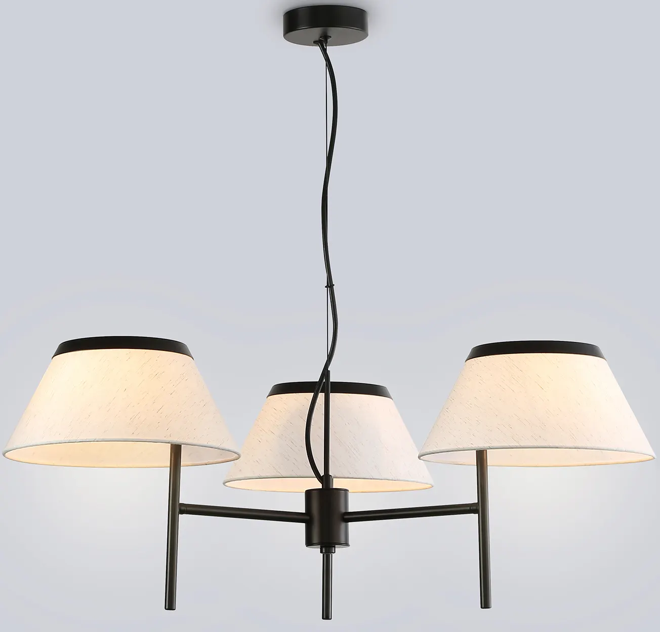 Люстра Ambrella LH72451/3 BK/WH (черный/белый)