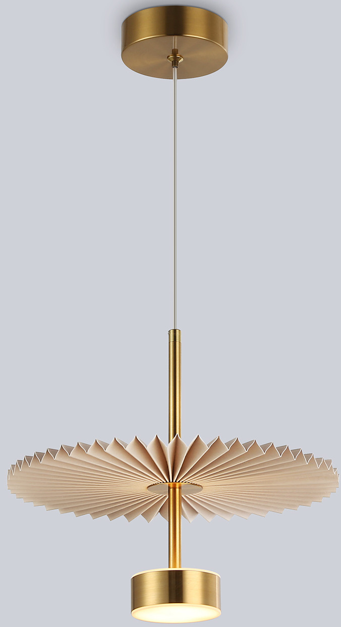 Потолочный светильник Ambrella LH72603 BR/WH (латунь/бежевый)