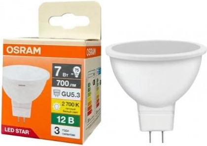 Лампа Osram LS MR16 7W/827 GU5.3 12V FR 75 / 4099854323898 — фото 2