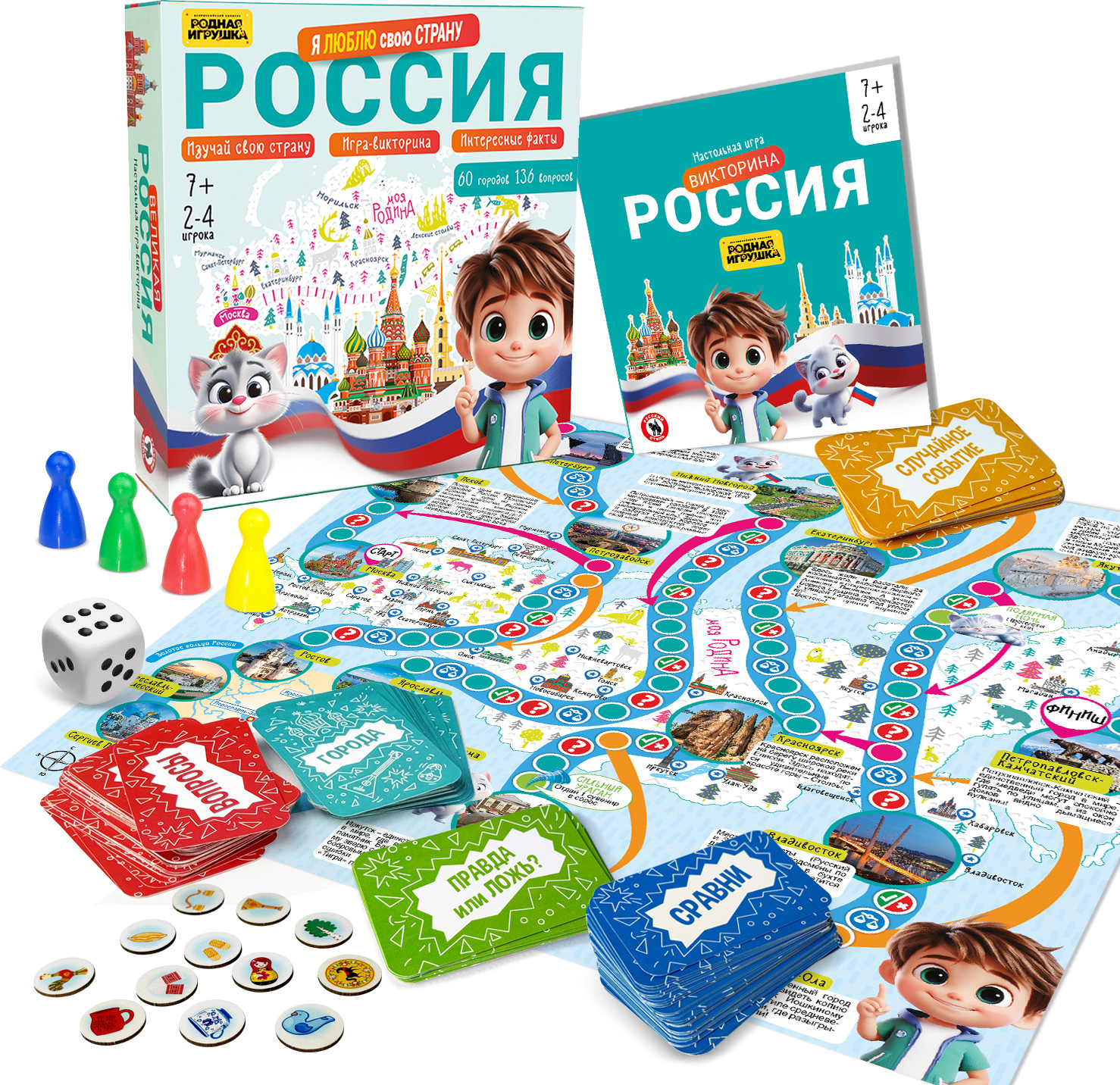 Настольная игра Русский стиль Россия. Я люблю свою страну / 03384 — фото 3
