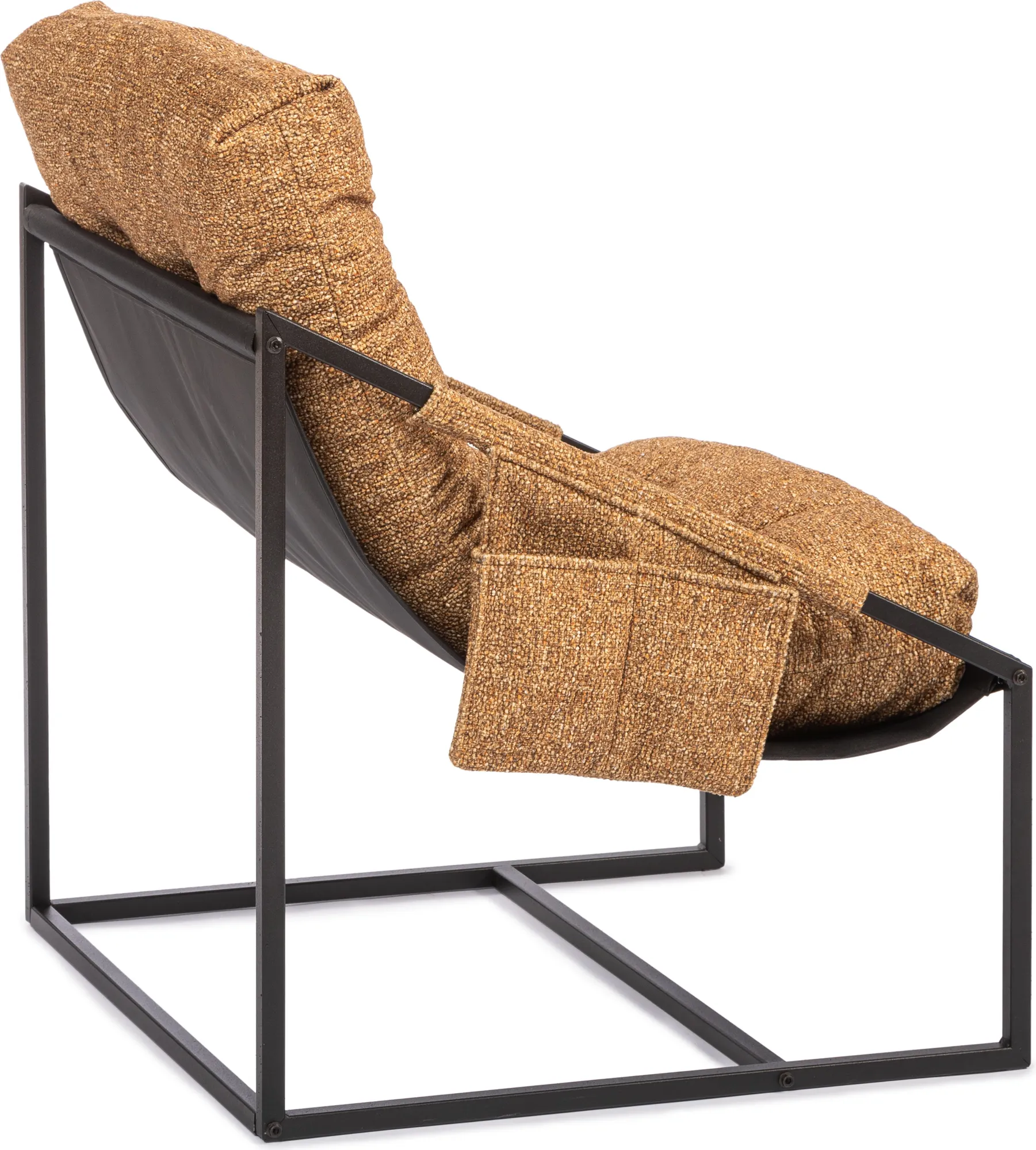 Кресло садовое Tetchair Чарли без подлокотника с карманом (велюр/букле VT shape amber) — фото 4