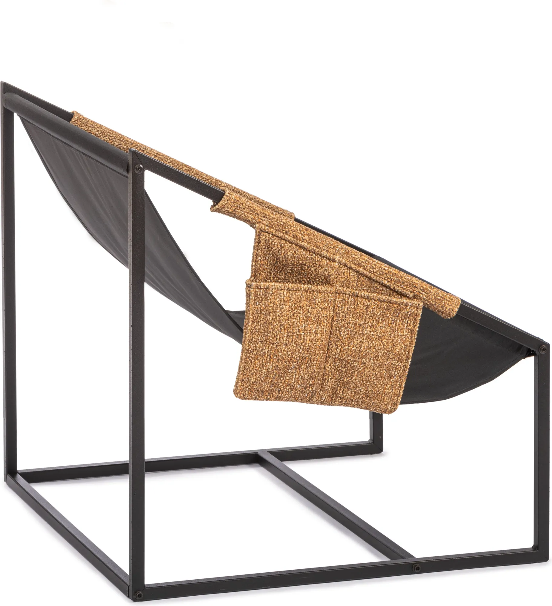 Кресло садовое Tetchair Чарли без подлокотника с карманом (велюр/букле VT shape amber) — фото 9