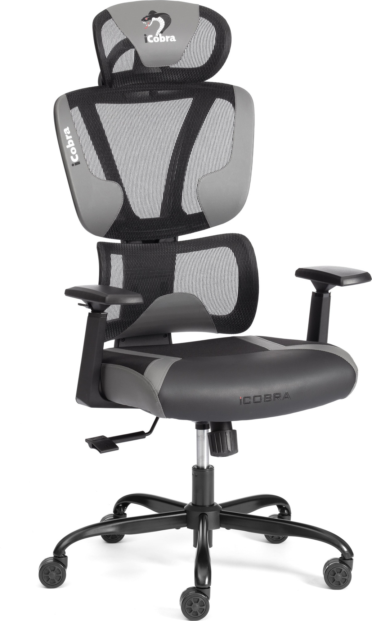 Кресло офисное Tetchair iCobra (черный/серый)