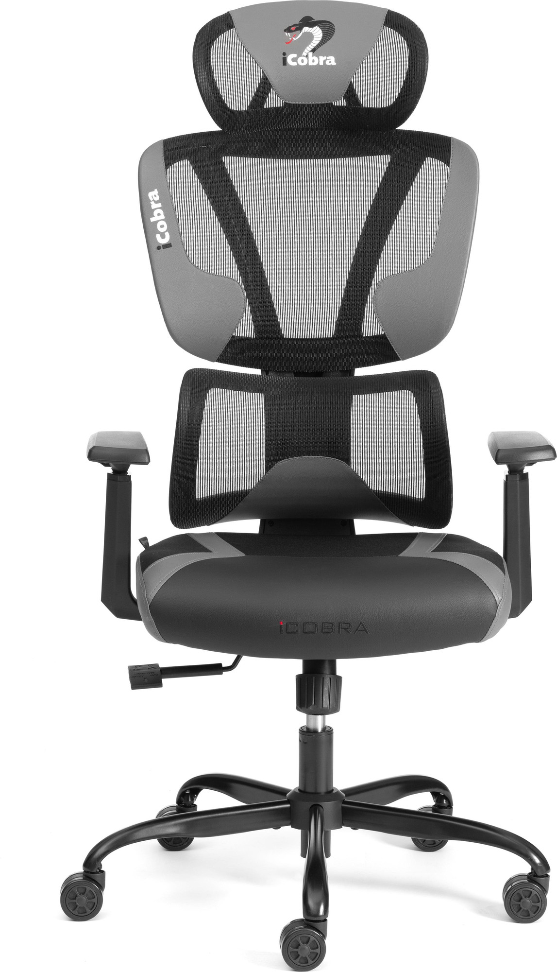 Кресло офисное Tetchair iCobra (черный/серый) — фото 6
