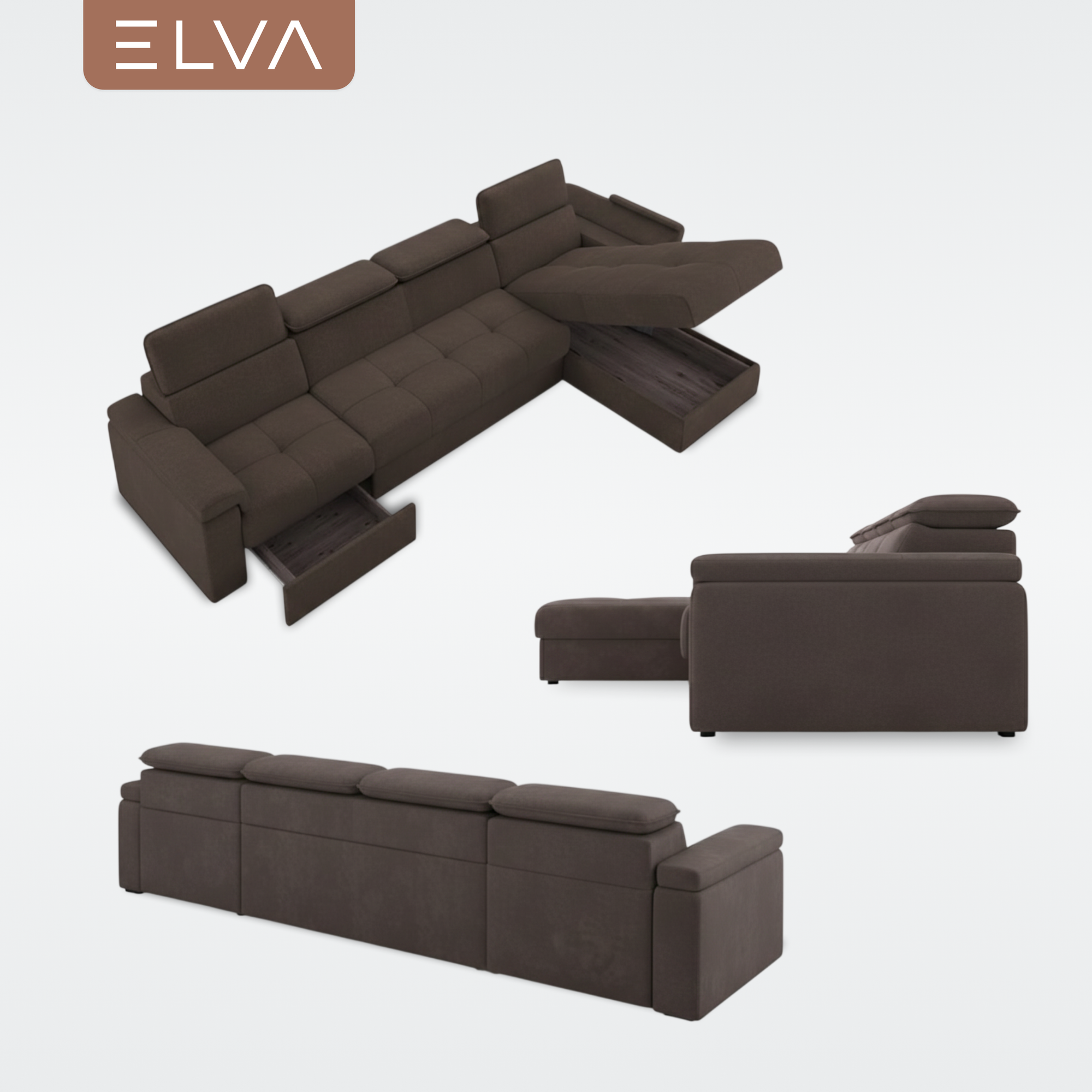 Диван угловой ELVA Вито А4Л-К1С-Д2С-К6С-А4П правый (Lounge 35) — фото 6