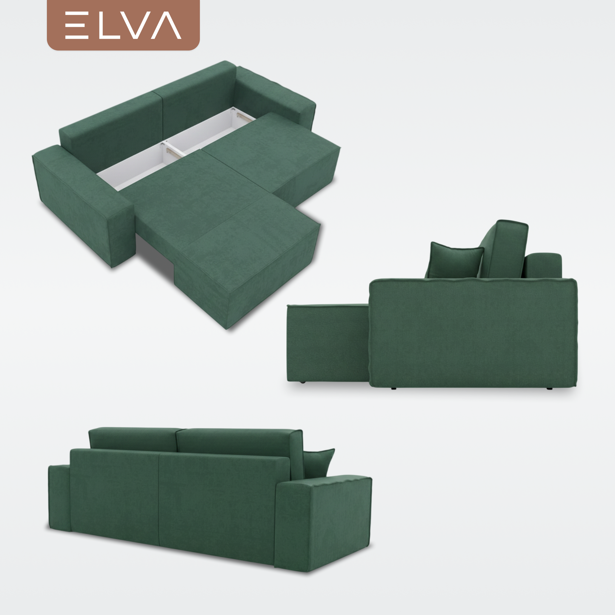 Диван угловой ELVA Кубо А4Л-Е6С-Е1С-А4П левый (Muza 12) — фото 6