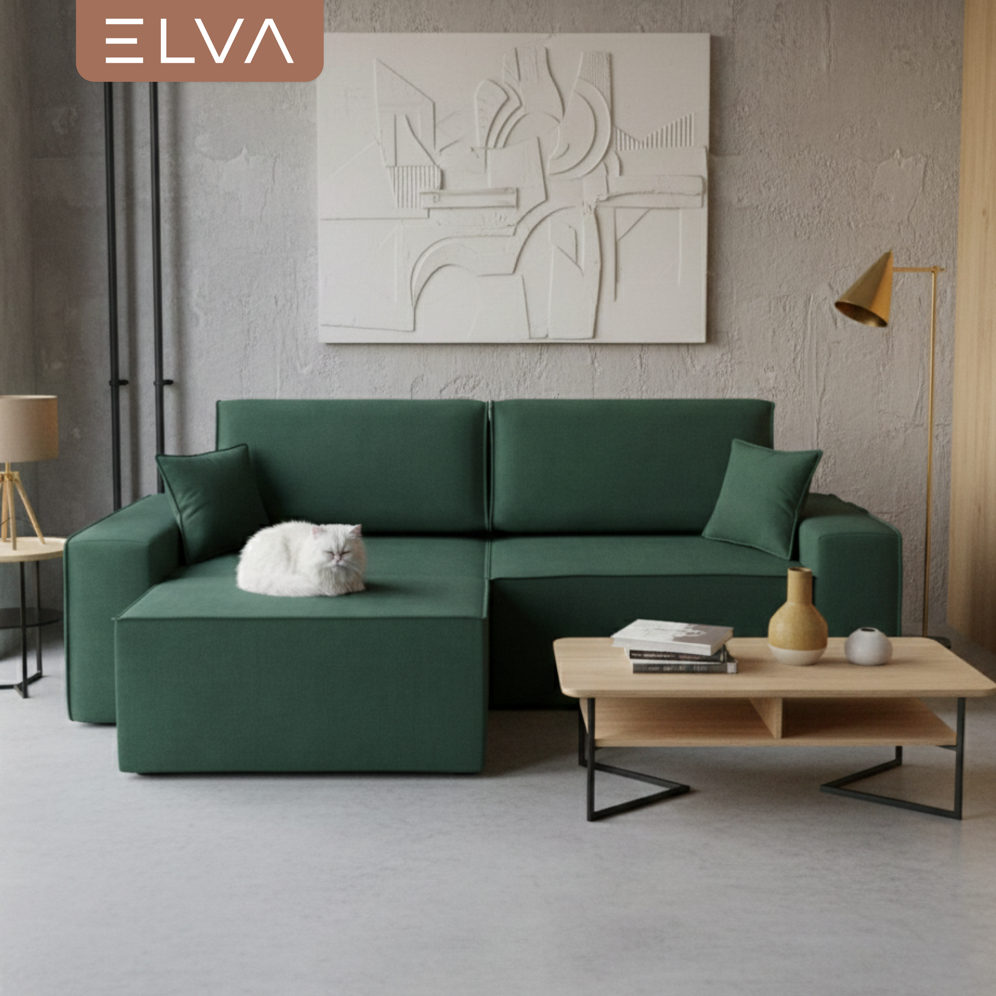Диван угловой ELVA Кубо А4Л-Е6С-Е1С-А4П левый (Muza 12) — фото 5