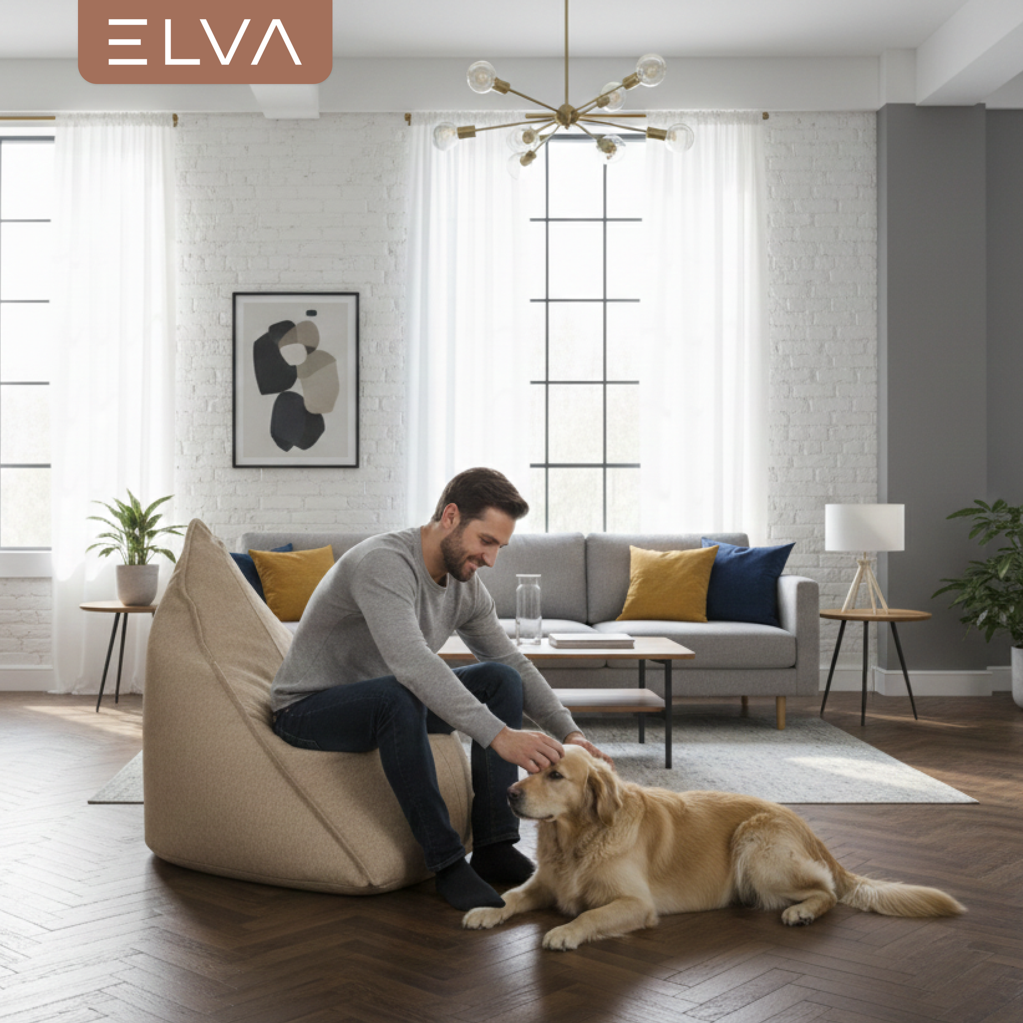 Кресло-мешок ELVA Кози (Lounge 05) — фото 4