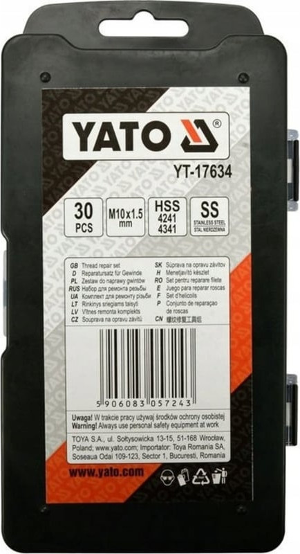 Набор футорок для восстановления резьбы Yato YT-17634 — фото 2