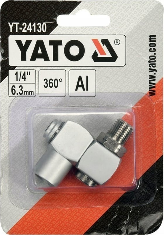 Штуцер пневматический Yato 1/4" YT-24130 — фото 4