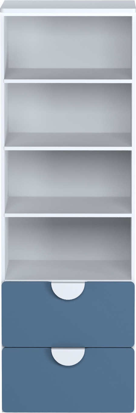 Стеллаж Mebelain Пикси 180 с 2 ящиками (озорной синий) — фото 4