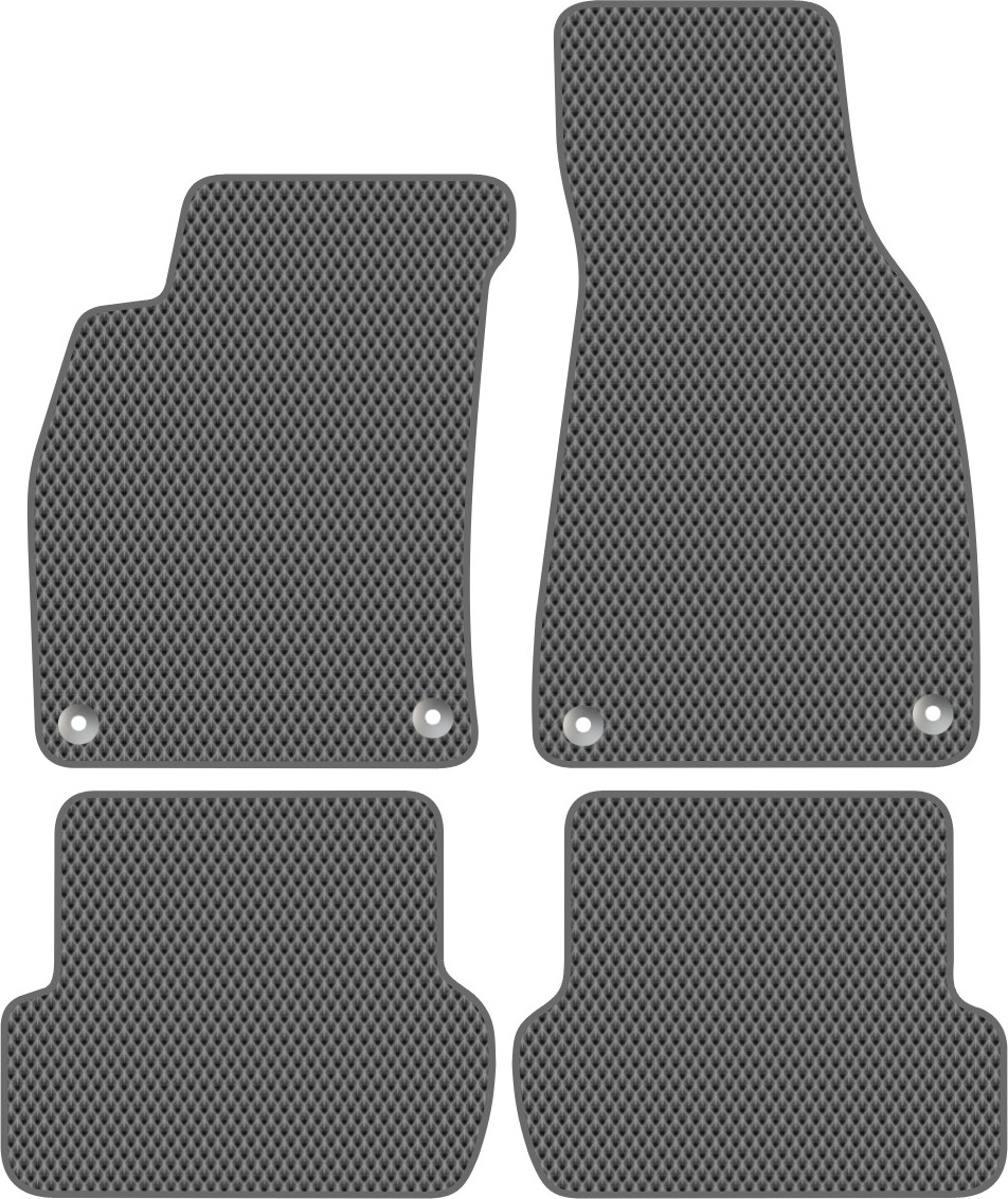 Комплект ковриков для авто Alicosta 2193_2-сер для Audi RS4 седан/B7 2005-2008 (EVA ромб, серый)